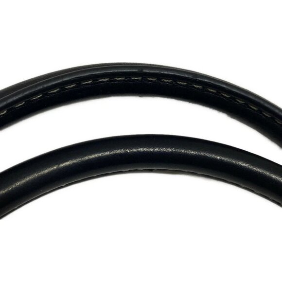 Auth COACH Signature Carryall 8K07 Black Jacquard Leather - Shoulder Bag - Picture 6 of 8